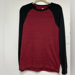urban pipeline‎ Men Jester Red and Black  Long Sleeve Tee